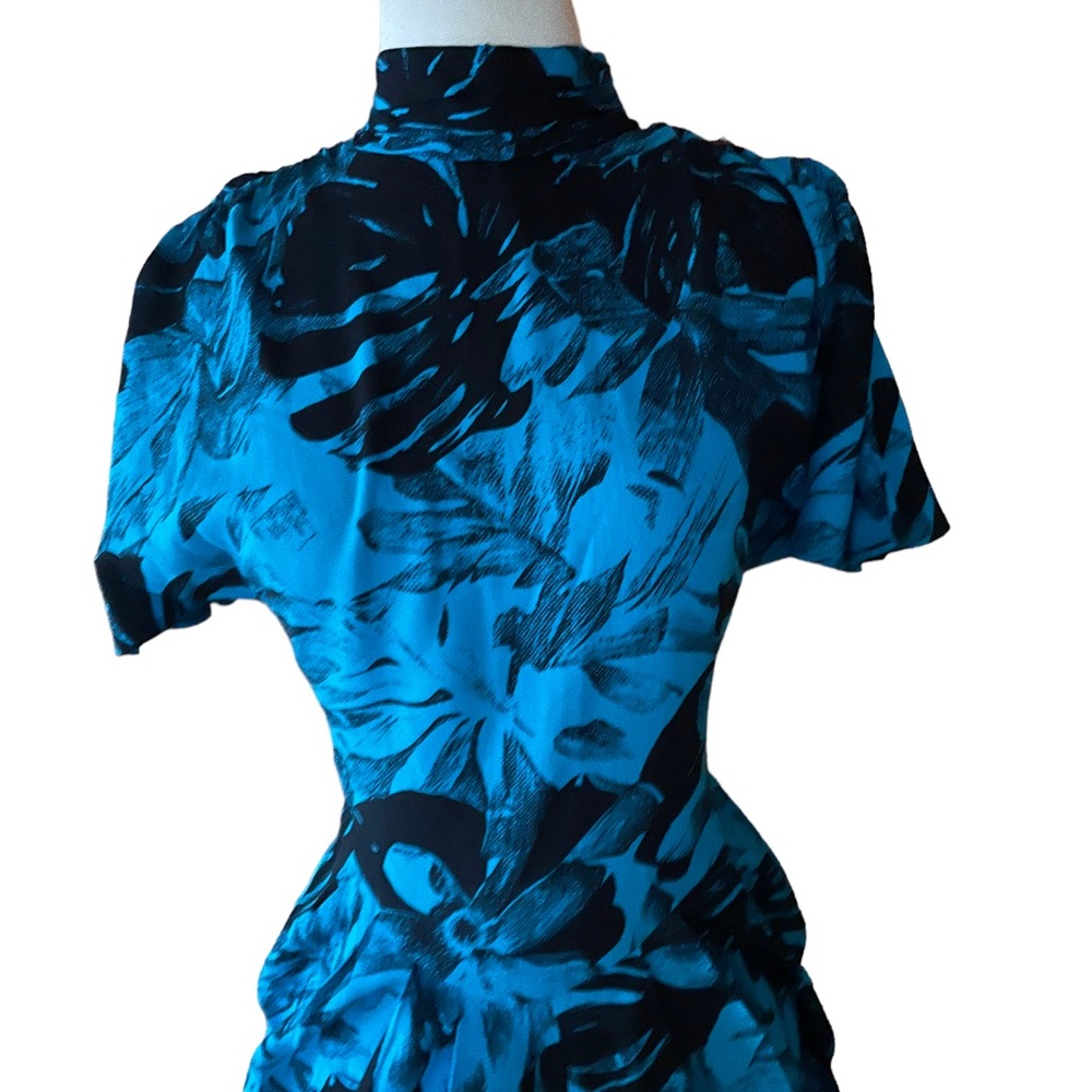 1980s‎ Cotton Blend Bodycon Dress - Picture 2 of 5